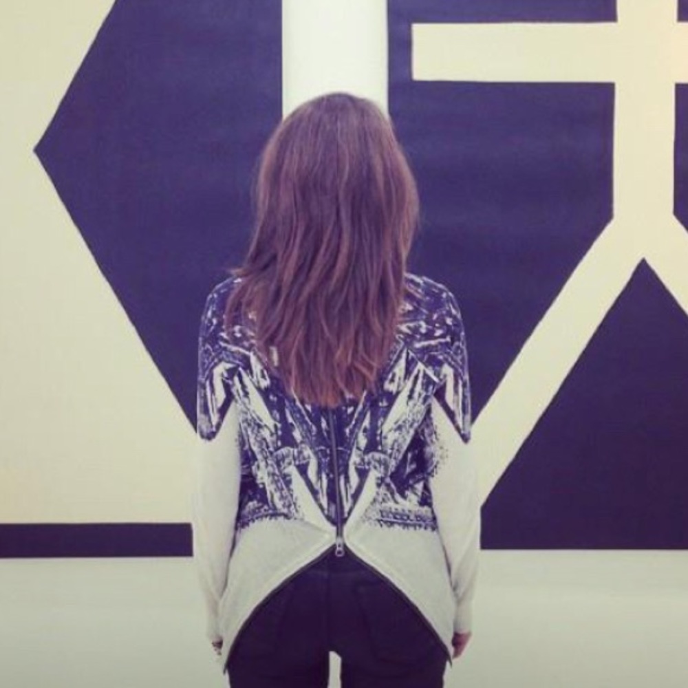 12th Street by Cynthia Rowley back zip sweater